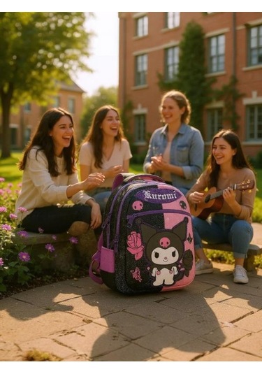 Kuromi Okul Çantası 3204 15 Çok Renkli