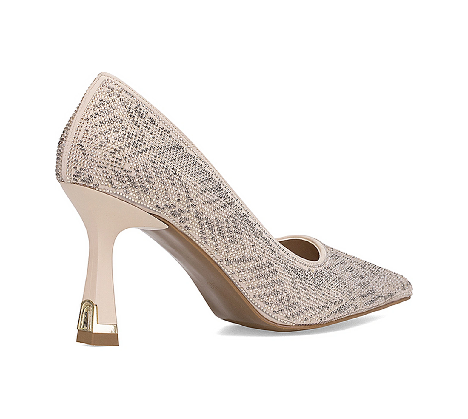 Elit Pm221 K7701 Kadın Klasik Topuklu Ayakkabı Ten Ten