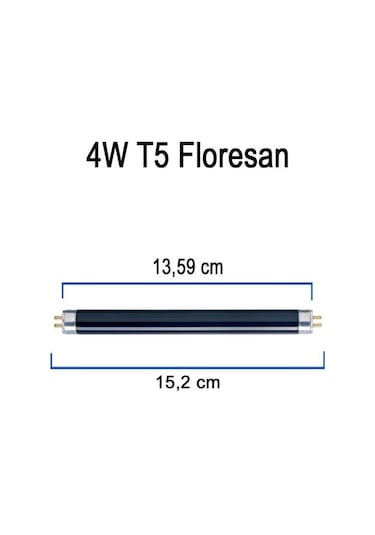 Şahnet 4w T5 Blb Floresan Ampul Mor Işık 13,6 Cm- Para Makinesi Lambası