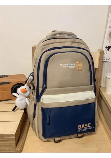 Invıma Gençler İçin Tekstil Şehir Okul Sırt Çantası 431110092 Kahverengi