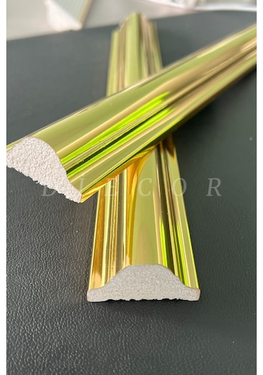 Diecor Dekoratif Polistren 15 Adet 4 Cm Gold Duvar Çıtası Beyaz 4 Cm Model:xa210