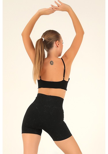 Doremi Büzgü Detay Ayarlanabilir Askılı Büstiyer Sıyah-m siyah