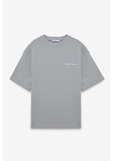 COLOMBIA Erkek 2 Li Set Comfort Fit Polarsız Nakışlı Açık Gri Eşofman Takımı