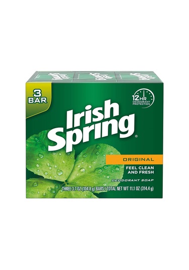 Irish Spring Original Deodorant Sabun 104.8 G x 3