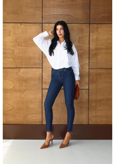 Lacarino 7277-34 Mıra Kadın Jean Pantolon Dark Blue Lacarino 7277-34 Mıra Kadın Jean Pantolon Dark Blue