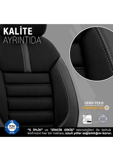 Otom Limited Design Ekstra Destekli Oto Koltuk Kılıfı