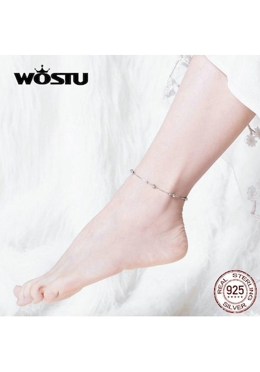 Novahub Wostu Boncuk Top Halhal Zinciri 100% 925 Ayar Gümüş Boncuklu Chian Bilezik Kadınlar İçin Diğer
