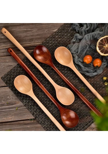 Niandahoome Uzatılmış Saplı Ahşap Bar Mutfağı Kaşığı 175545609