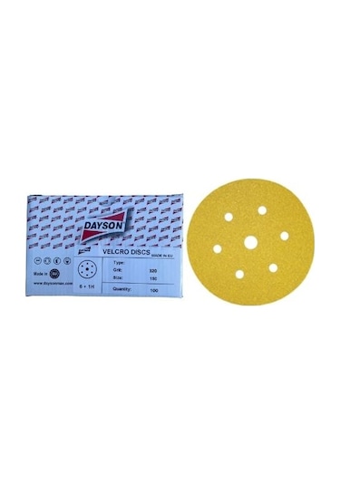 Dayson P320 Hookıt Disk Cırt Zımpara 150 Mm - 100 Adet