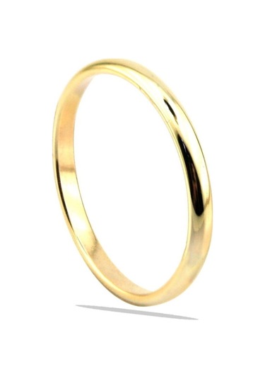 Hakan Güler Kuyumculuk Altın Düz Bombeli Alyans