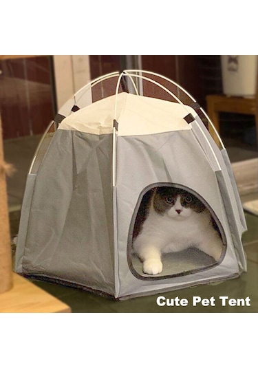 Geeroyoo Oksford Kumaşlı Suya Dayanıklı Katlanabilir Evcil Hayvan Çadırı