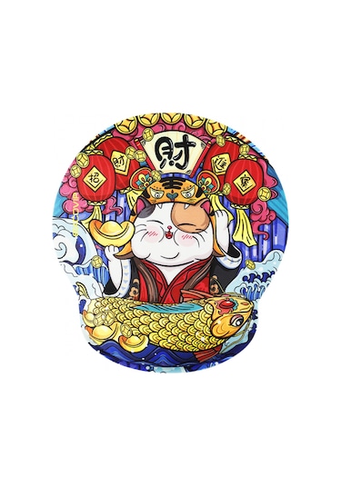 Bilek Desteği Bilek Desteği Hafızalı Köpük Mouse Pad Bilek Desteği Masa Oyun Oyunu Kaymaz Yeni Mouse Pad Erkekler Ve Kadınlar İçin, Lucky Money-kırmızı