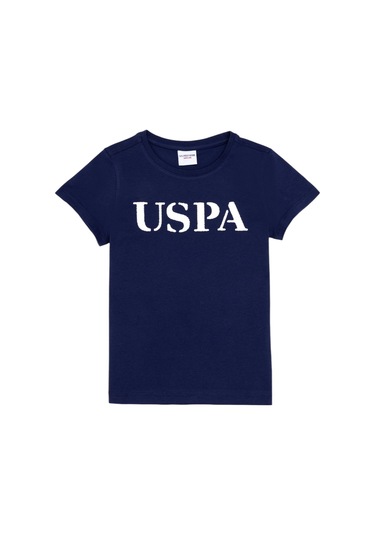 Çocuk Basic Bisiklet Yaka Tişört Lacivert