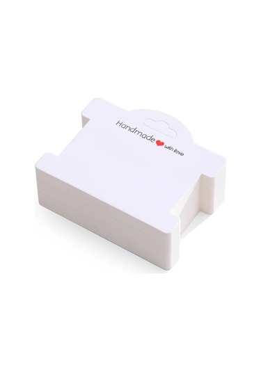 Willowhaven Beyaz 100 Adet Bileklik Kartı, Takı Display Kartları Çok Amaçlı 3.8x3.1 İnç