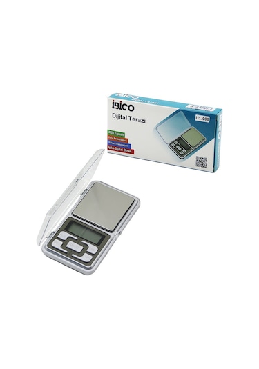 Mini 6x12cm Hassas Tartı - Terazi 300gr/0.01gr Şeffaf Pls.kapaklı - Pilli 2pcs İnce 4741
