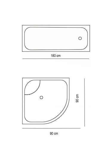 Zethome Aquarium Banyo Paspas ve Tek Kanat Duş Perdesi 1x180x200 Mavi