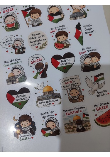 Filistin Temalı Sticker
