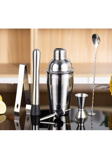 Wondernest Seti, Paslanmaz Çelik Barmenlik Aleti, 6 Parça Lichen Barmen Takımı