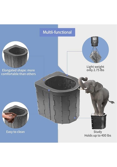 Madfox Madfox Bi-pot Katlanır Portatif Kamp Tuvaleti Wc 001