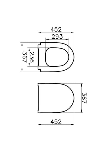 Nkp Duroplast Neva Yavaş Kapanır Siyah Klozet Kapağı