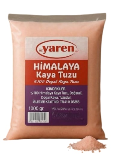 Bitkisel Himalaya Sofralık Kaya Tuzu 1000 Gr. Tekli