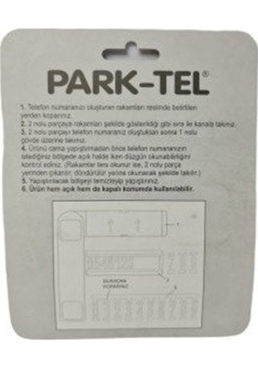 Eraks Park Tel - Aracınızda Telefon Numaranız Gözüksün