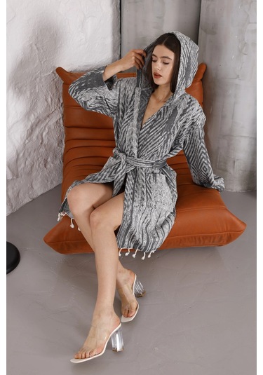 Tonna Black Bathrobe Çok Renkli