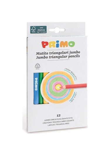 Prımo Jumbo Ucgen Boya Kalemi 12 Renk