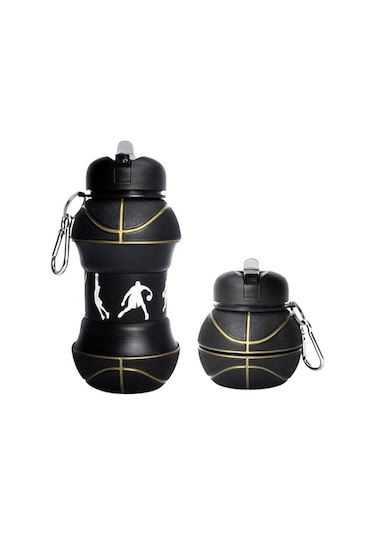 Konyax Basketbol Topu Tasarımlı Akordiyon Su Şişesi