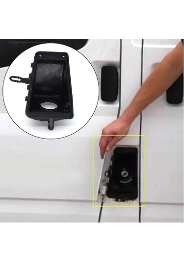 Leezsing Ford Transit Mk6 2000-2014 Sol Yan Yakıt Deposu Kapak Kapağı - Abs Malzeme, Kolay Montaj, Dayanıklı