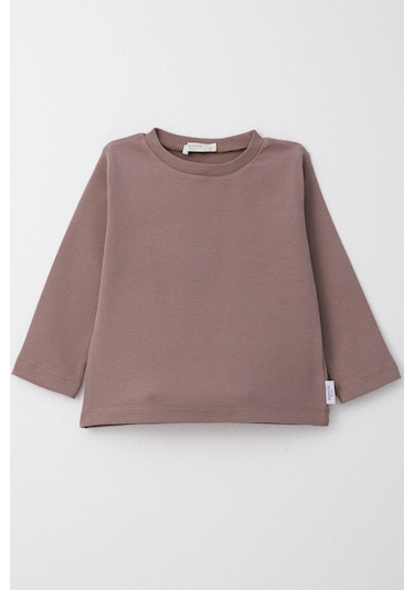 Breeze Erkek Çocuk Uzun Kollu Tişört Basic 1-4 Yaş, Vizon-vizon Vizon