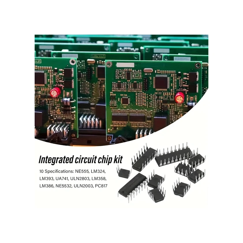 Wangxi 85 Parça Entegre Devre Kiti 10 Farklı Ic Çipi Elektronik Tamir Seti