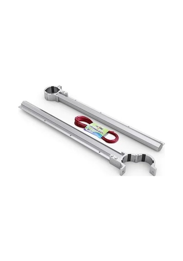 Alüminyum Balkon Çamaşırlık Kurutmalık Balkon Çamaşır Askısı Gri