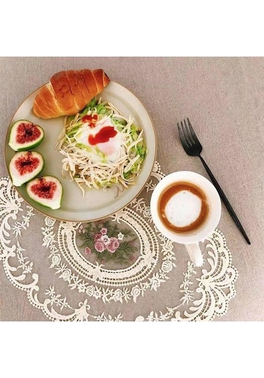 Ulzyvf Güzel Mutfak Peçeteleri - 2'li Set 30x41cm, Dekoratif Beyaz Elegant Beyaz