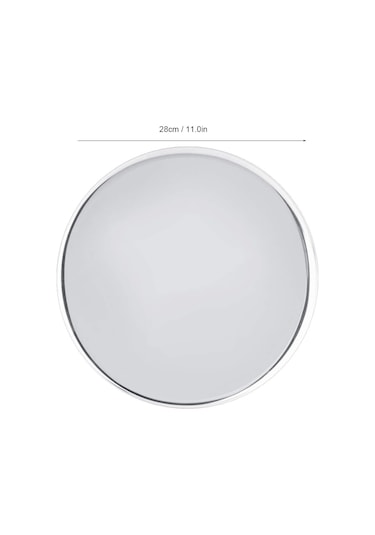 Tepsi 28 Cm Paslanmaz Çelik Yuvarlak Gümüş Saklama Tepsisi Sabit Düz Tabanlı Kaymaz Kolay Yıkanabilir Gıda Tepsisi