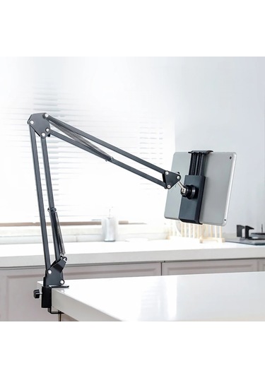 Hymark Esnek Metal Uzun Kollu Telefon Tablet Tutucu Teleskopik