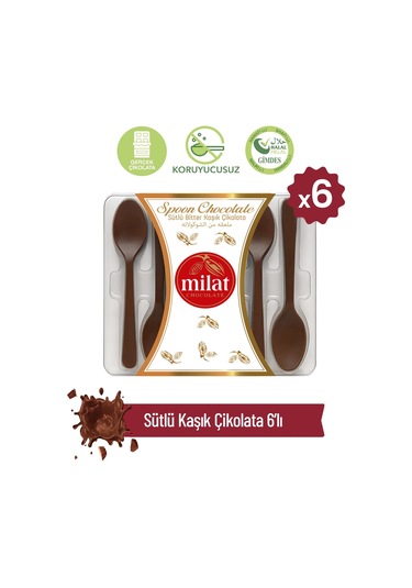 Milat Sütlü Kaşık Çikolata 6 48 G