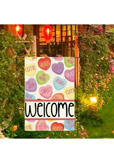 Homyl Sevgililer Günü Bahçe Bayrağı Parti Aksesuarları