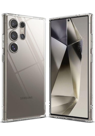 Galaxy Uyumlu S24 Ultra Şeffaf Silikon Kılıf 3d Kamera Korumalı