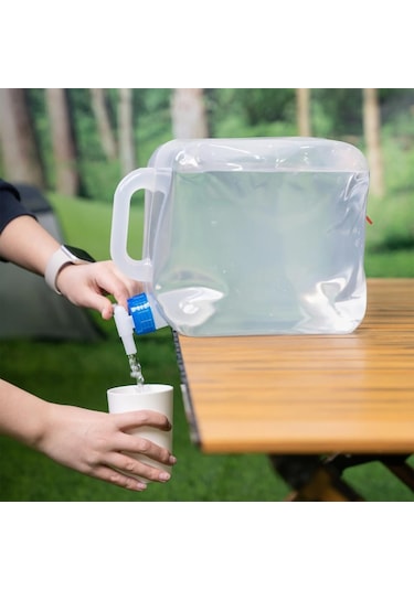 Katlanabilir Musluklu Su Bidonu - 15 Litre - Su Sebili - Argeus