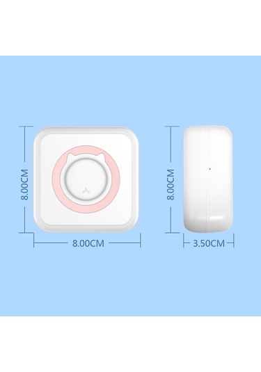 Yunboo Yeşil Mini Isı Yazıcı, 57mm 203dpi, Bluetooth/usb, 1000mah Pil, 6 Isı Kağıdı +5 Yapışkan +3 Renkli Kağıt, Not/resim/yazı Yazdırma