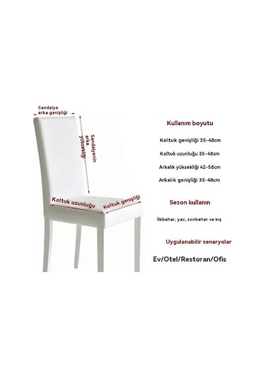 Flybuy Xıxun Tek Siyah Seti Sandalye Sandalye Parça Örtüsü Örtüsü Noel Masa Masa Kılıfı Kapak Emici Elastik Dekorasyon 180cm 140 Kh Siyah