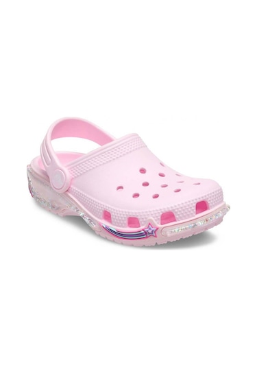 Crocs Classic Star Sparkle Shaker Clog K Çocuk Terlik - Pembe Pembe