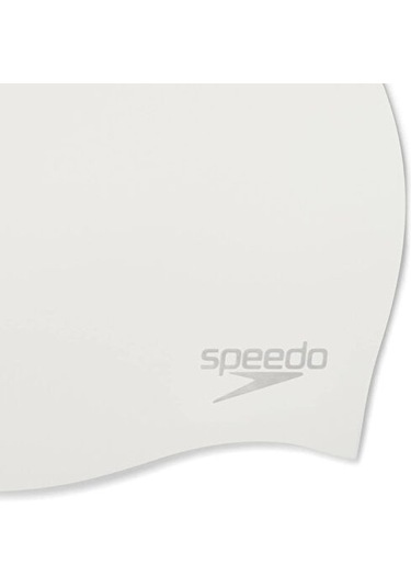 Speedo Moulded Silc Cap Au White Bone 8-7098417614 Beyaz Beyaz