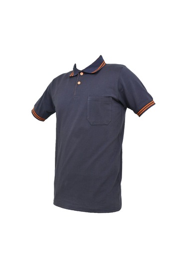 Ssm Çizgili Polo Yaka Füme Tshirt