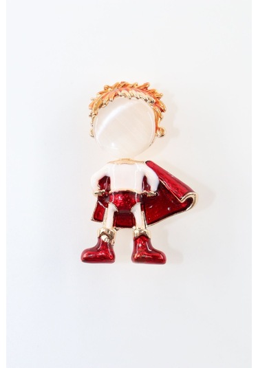 Süpermen Broş. Yaka İğnesi Süpermen Broş. Taşlı Tasarım Süpermen Broş. Erkek Broş. Broş. Çok Renkli