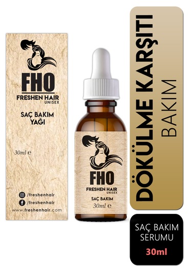 Freshen Hair Dökülme Karşıtı Bitkisel Saç Bakım Serumu 30 ML
