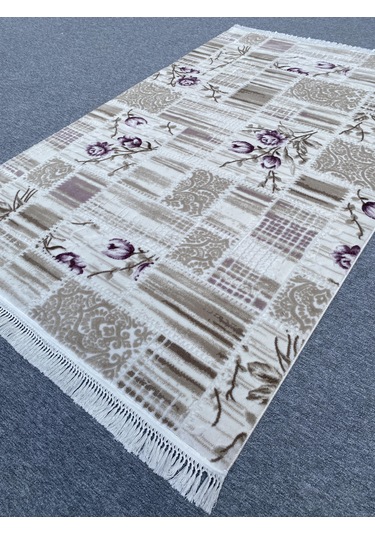 Burak Halı 150x235 Mor Vizon 4 M2 Akrilik Kesme Saçaklı Halı