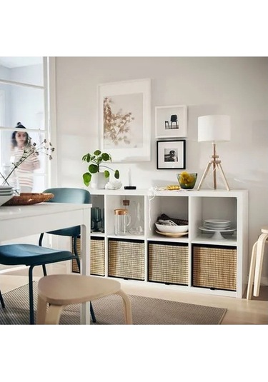 Ikea Kallax Açık Raf Ünitesi, Beyaz 77x147 Cm Beyaz