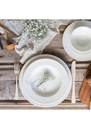 White Pearl 6 Kişilik 24 Parça Porselen Yemek Seti